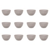 Set boluri, 12 piese, 300 ml, Plastic, Bej