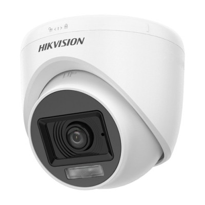Camera de supraveghere Dual Light 5MP, lentila 2.8mm, IR 20m, WL 20m, Microfon - Hikvision - DS-2CE76K0T-LPFS-2.8mm SafetyGuard Surveillance foto