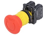 Comutator Siguranță 22mm 2 NC+NO Roșu Schneider Electric