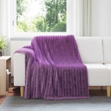 vidaXL Pătura de aruncat Violet 200 x 150 cm Molton 42016858