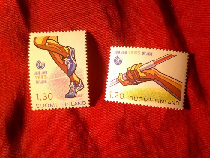 Serie Finlanda 1983 - Sport - Campionat Mondial , 2 valori