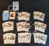 Anii &#039;80 rar ANIMALE si PASARI &ndash; JOC VECHI SET COMPLET Educativ Retro Vintage Carti de joc Comunist Romanesc &quot;Epoca de Aur&quot; Ceausescu