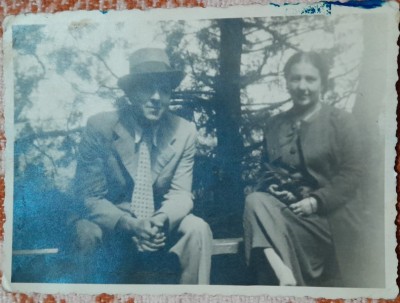 Fotografie, barbat si femeie, Buzias 1936 foto