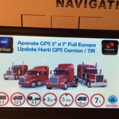 GPS Navigatie ecran 7"APARATE GPS AUTO,GPS TIR GPS CAMION HARTI FULL EUROPA 2024