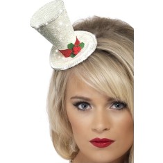 Mini Palarie White Christmas