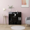 VidaXL Bibliotecă, negru, 90 x 30 x 90 cm, PAL