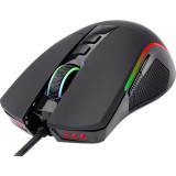 Mouse gaming Redragon Plank, Iluminare RGB, Negru