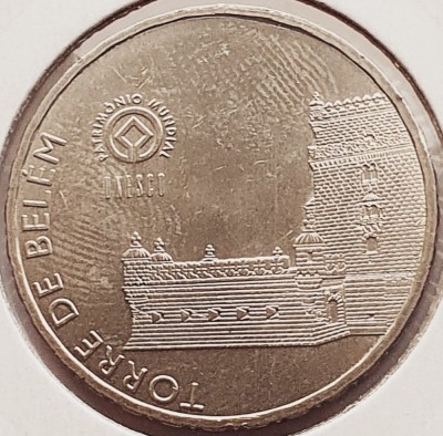 2202 Portugalia 2,5 Euro 2009 Bel&amp;eacute;m Tower km 793 foto