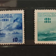 Timbre 1931 Semicentenarul Marinei Romane