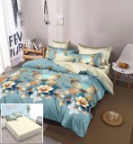 Lenjerie Pat Aatrox Sx155, Bumbac, 6 Piese, Cu Elastic, Albastru, Bej, Imprimeu