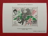 Monaco 1990 - C.M. de fotbal Italia, bloc stampilat