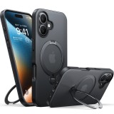 Husa iPhone 16 Plus Torras Ostand Spin MagSafe Series, negru