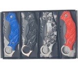 Set 4 Cutite talon, model craniu, 13 cm
