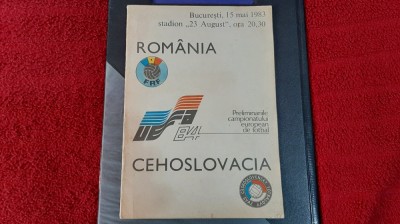 Program Romania - Cehoslovacia foto