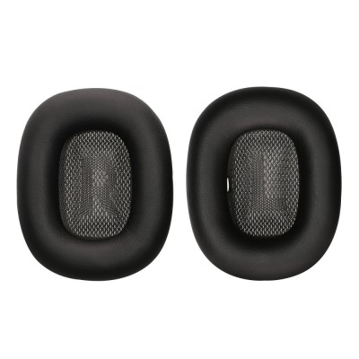 Set 2 Earpads kwmobile pentru Apple Airpods Max, Piele ecologica, Negru, 55895.01 foto