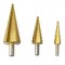 Freza in trepte, burghiu 4-32 mm, set 3 bucati