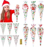 Set de 120 pungi pentru dulciuri Owlfun, celofan, multicolor, 30 x 16 cm
