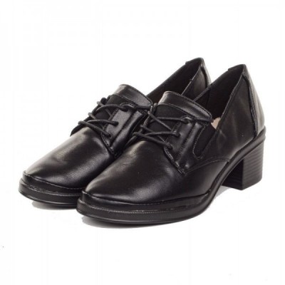 Pantofi office negru usori si cu elastice pe ambele parti (cod 028689) foto