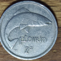 Irlanda - moneda de colectie - 1 florin / floirin 1963 -script galic- superba !