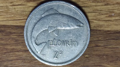 Irlanda - moneda de colectie - 1 florin / floirin 1963 -script galic- superba ! foto