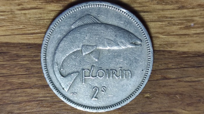 Irlanda - moneda de colectie - 1 florin / floirin 1963 -script galic- superba !