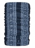 Bandana Zajo Unitube Navy Folk, Esarfa Multifunctionala Barbati/Femei, Poliester Antibacterian, Bleumarin