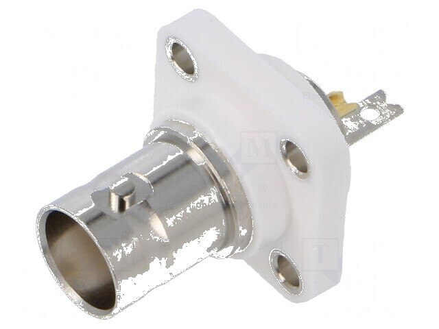 Conector BNC soclu mamă drept lipire panou