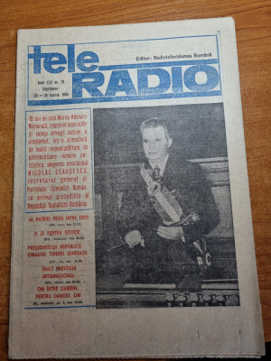 revista tele radio 25-31 martie 1984 foto