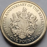 1 Pound 2017 Gibraltar, 50th Anniversary of the 1967 Referendum, unc, km#1590