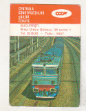 Bnk cld Calendar de buzunar 1980 CCCF bucuresti - locomotiva