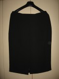 Fusta Marks&amp;Spencer neagra Mar L, Dreapta, Midi, Poliester