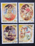Cuba 2000 - Seria Completă Folclor și Artă Cubaneză / Tablouri de C. Ferrant (Folklore / Cuban Art) 4 Valori Ștampilat - Cod: -SW13