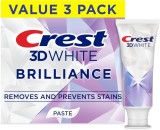 Set de 3 paste de dinți Crest 3D White Brilliance Bright Mint, 3 x 121 g (363 g)
