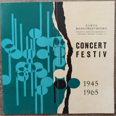 Corul Radioteleviziunii, concert festiv 1965 cu ocazia a 20 ani de activitate