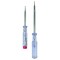 Set 2 surubelnite tester control tensiune, otel, maner transparent, cap drept