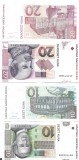 Lot 2 Bancnote Croatia: 10 + 20 Kune, Stare XF-AUNC, Numismatica, Colectie Bancnote Croate