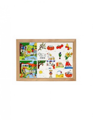 Joc educativ pentru gradinita Loto anotimpuri Primavara-Vara - Educo foto
