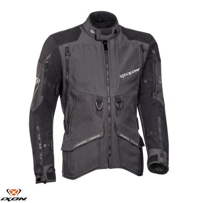 Geaca (jacheta) barbati pentru scuter - motocicleta Touring/Adventure Ixon All season model Ragnar MS culoare: negru/antracit Negru/antracit XL foto