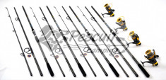 Set 4 Lansete Crap 3.6m 3.75 lbs Cu 4 Mulinete 9 Rulmenti SI Baitrunner foto