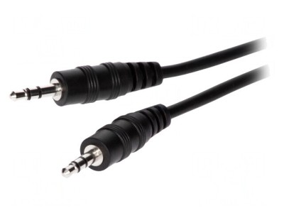 Cablu Audio Jack 3.5mm 5m Negru foto
