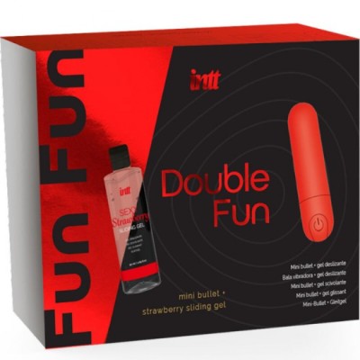 INTT RELEASES - DOUBLE FUN KIT WITH VIBRATING BULLET AND STRAWBERRY MASSAGE GEL foto
