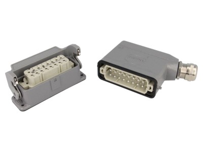 Conector HDC 16A, soclu+mufă foto