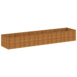 Cumpara ieftin Strat inaltat de gradina, 479x100x69 cm, otel corten