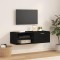 vidaXL Cabinet TV cu sertar Negru 100.5 x 39 x 30 cm Lemn compozit 880242