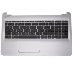 Carcasa superioara cu tastatura palmrest Laptop, HP, 250 G4, 255 G4, 256 G4, 250 G5, 255 G5, 256 G5, TPN-125, TPN-126, argintie foto