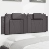 VidaXL Pernă pentru tăblie, gri, 120 cm, piele artificială 374784