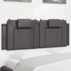 vidaXL Pernă pentru tăblie, Viana, gri, 120 cm, piele artificială 374784