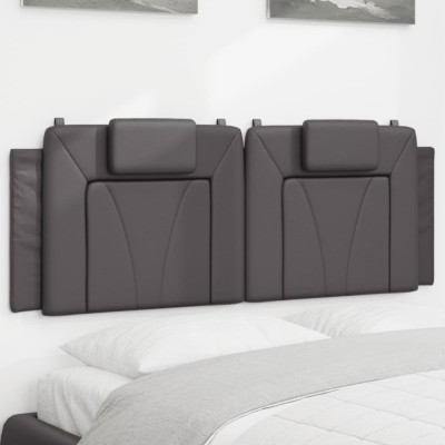 vidaXL Pernă pentru tăblie, gri, 120 cm, piele artificială foto