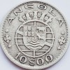 667 Angola 10 escudos 1952 km 73 argint, Africa