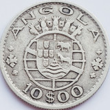 Cumpara ieftin 667 Angola 10 escudos 1952 km 73 argint, Africa